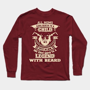 Legend With A Beard Long Sleeve T-Shirt